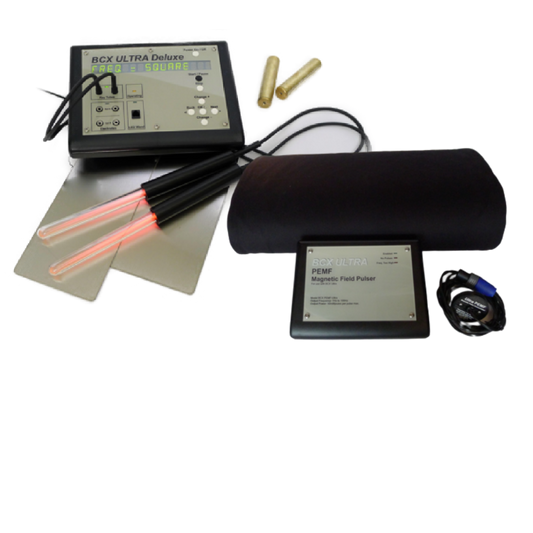 BCX Ultra Deluxe Package with PEMF Mat, A product of the BCX Ultra Rife Machine. It includes PEMF Mat provides full-body coverage, delivering gentle yet potent electromagnetic pulses throughout your entire body.