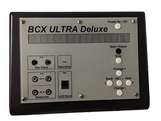 BCX Ultra Deluxe Rife Machine, Standard Package, pain relief immune system support, detoxification, frequency therapy