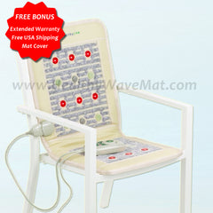 HealthyWave PEMF therapy chair mat, Amethyst Jade Tourmaline mat, Photon Far Infrared technology, PEMF car seat mat