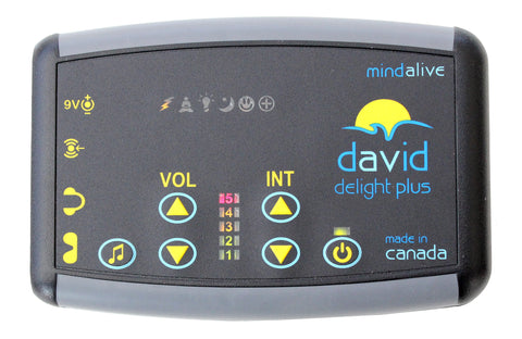 Alternative health gadget for relaxation, Alternative therapy for anxiety, Stress management, Brainwave synchronization device, Light and Sound therapy, Sleep improvement device.