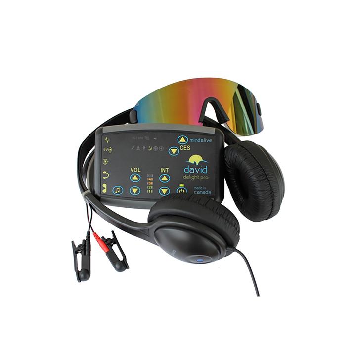 Alternative therapy for anxiety and sleep, Peak mental performance, Brainwave synchronization, Bluetooth connectivity metal wellness device